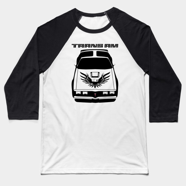 Firebird Trans Am 1979-1981 T-top Baseball T-Shirt by V8social